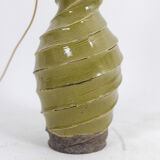 Twisted ceramic lamp, 1950s