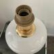 Vintage porcelain and brass lamp bases