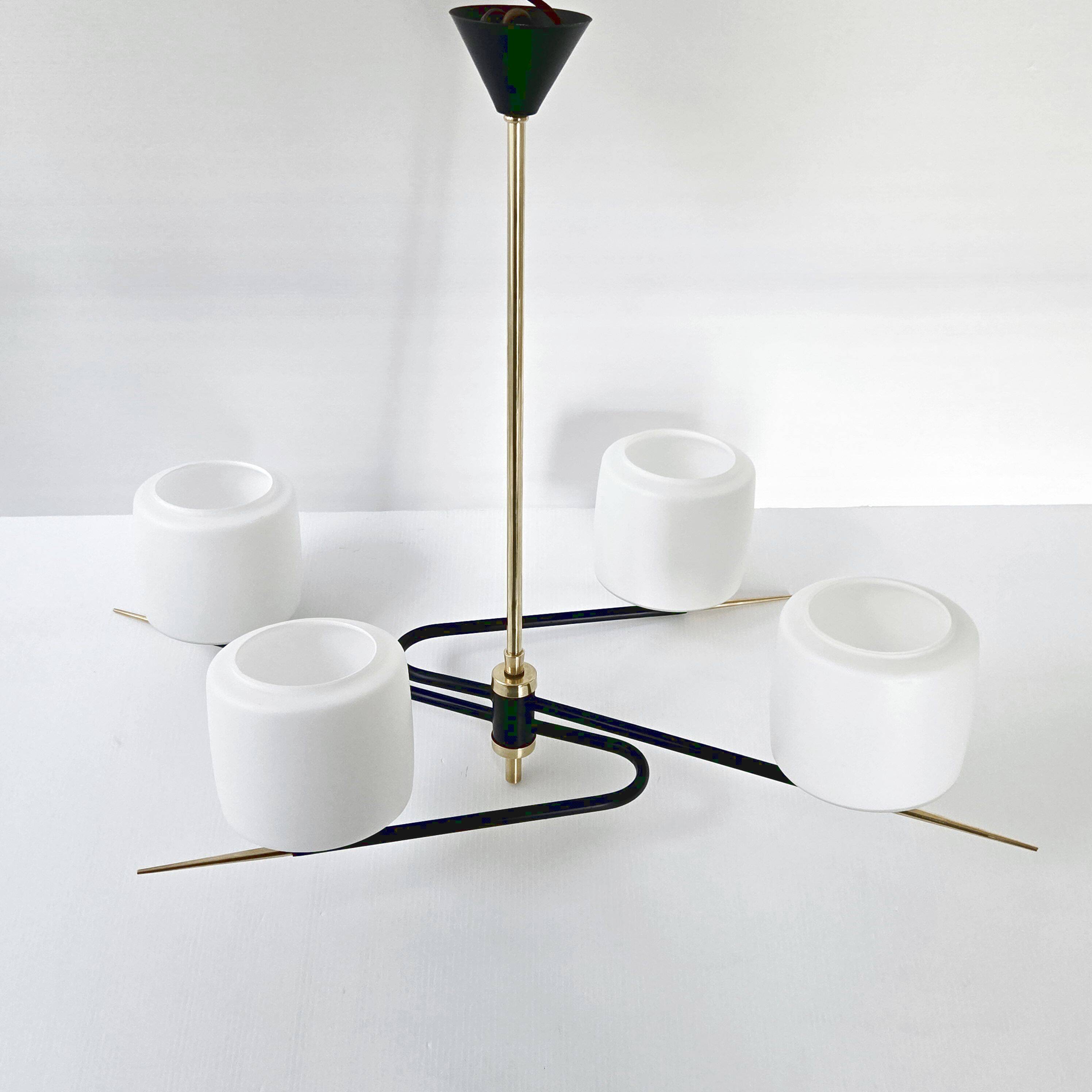 Vintage Arlus pendant light from the 1950s