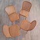 Suite de 4 chaises blondes Prague ou 811, Ligna, 1970
