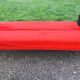 Vintage sofa red and black fabrics