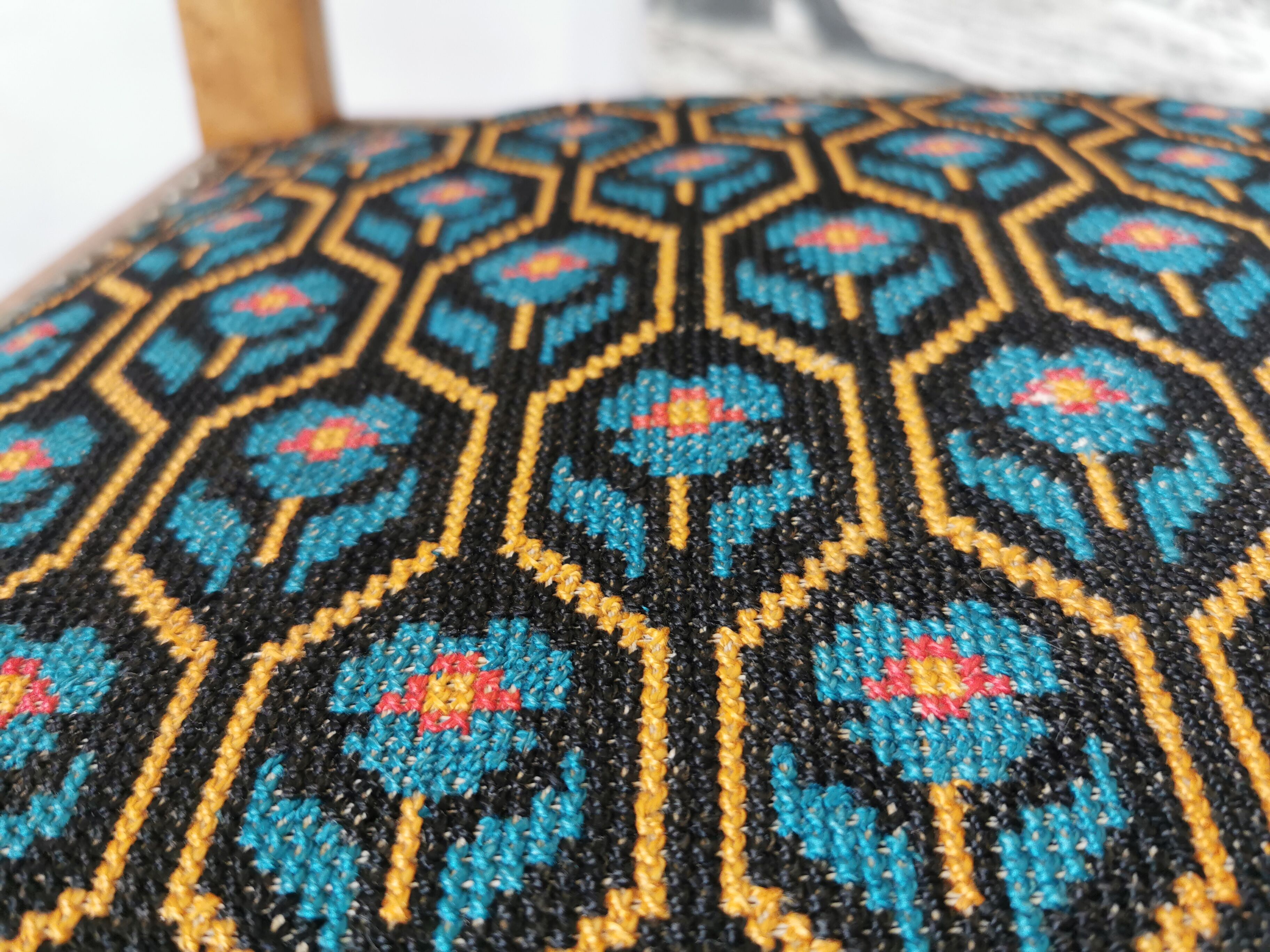 Art deco oak armchair 1940/1950