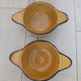 2 antique earthenware bowls