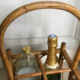 Rattan bottle holder