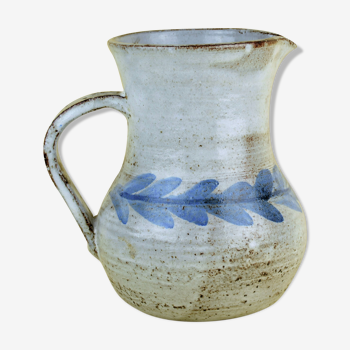 Albert Thiry, big pitcher with blue stylized leaves.