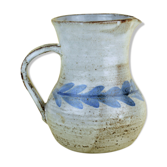Albert Thiry pitcher with stylized blue leaves