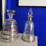 2 vintage Fifties water or wine carafes