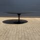 Knoll Tulip oval dining table 198/244cm black Feniks laminate