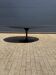 Knoll Tulip oval dining table 198/244cm black Feniks laminate