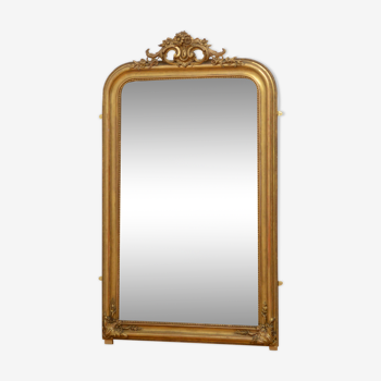 Miroir en bois doré français - 167x98cm