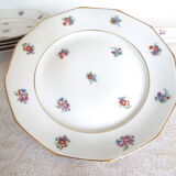 6 flat porcelain plates