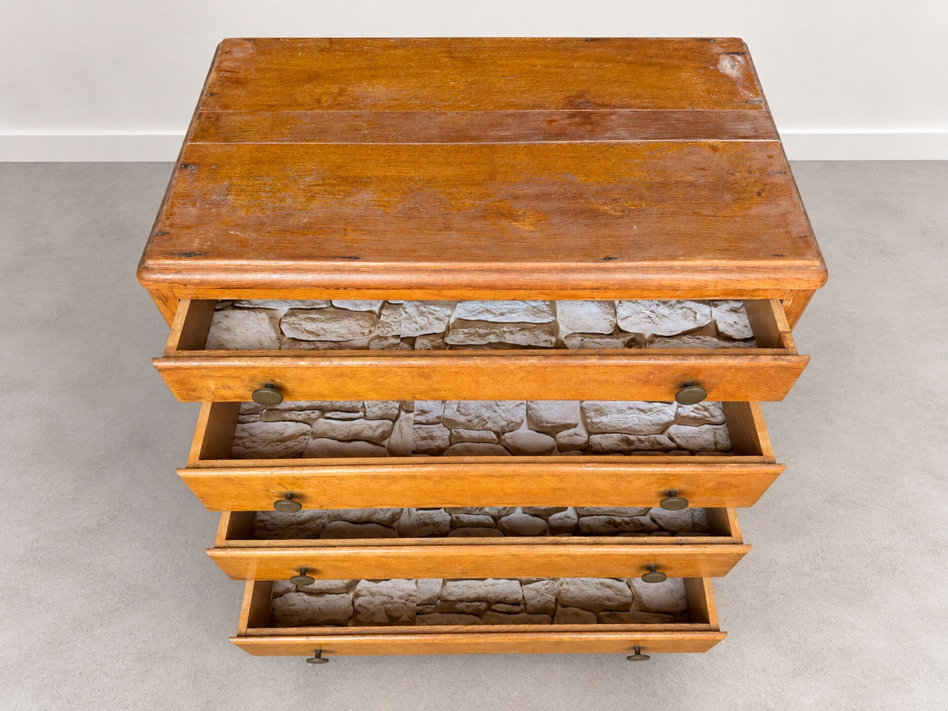 Vintage 1950s chest of drawers - Art Deco style