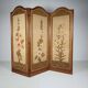 Art Nouveau Room Screen with Embroidered Floral Panels, circa 1900