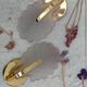 Pair of pink petal sconces
