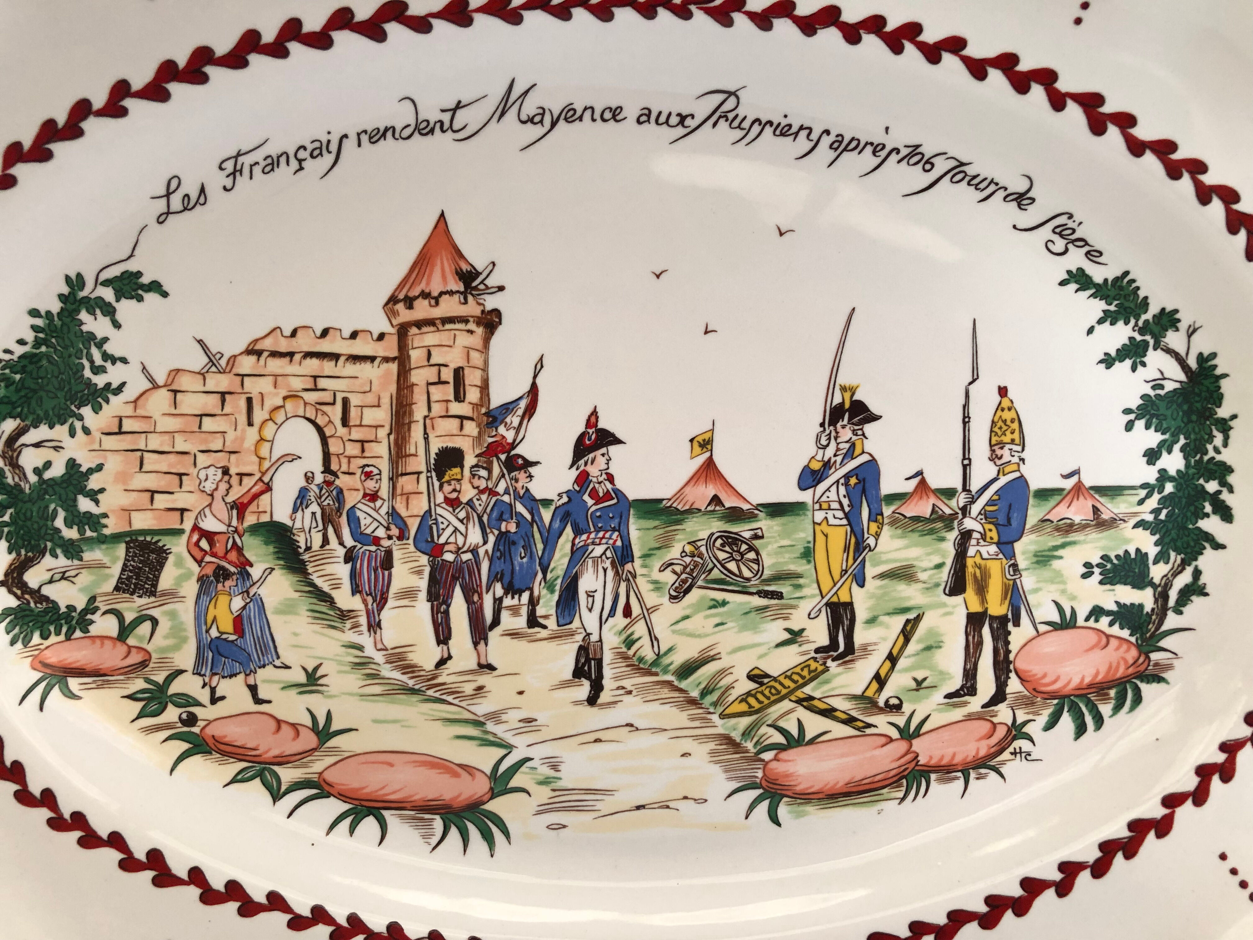 Oval dish French Revolution Saint Clément