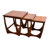 Teak trundle coffee table
