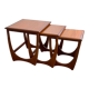 Teak trundle coffee table