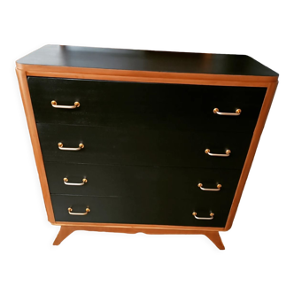 Commode vintage pieds compas