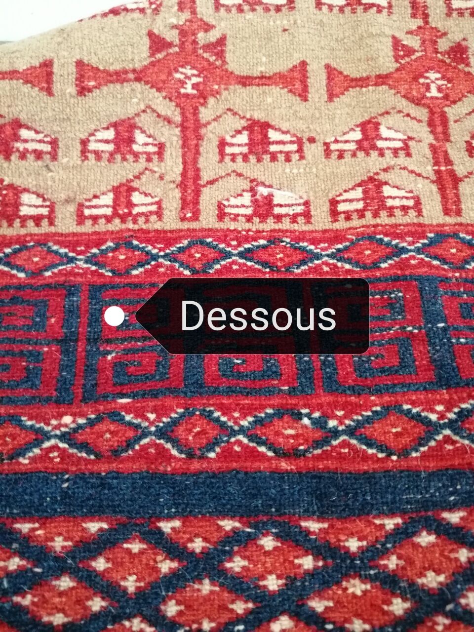 Vintage pakistan bukhara carpet  220x300cm
