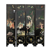 4-leaf black laque