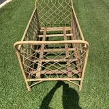 Wicker baby cot