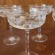5 glasses of Champagne crystalline cut glass