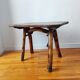 Vintage brutalist table and chair