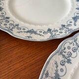 Set of 4 Royal Doulton Joséphine model dinner plates – blue decoration