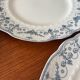 Set of 4 Royal Doulton Joséphine model dinner plates – blue decoration