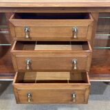 English enfilade from the early 20th century in mahogany.