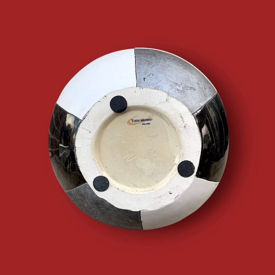 Large ceramic patchwork design vase Todo Mundo (Holland)