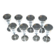 8 verres à pied en cristal fin à porto ou liqueur - Baccarat / Saint louis