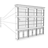 Flamant Balmore bookcase