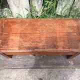 Malle en bois sur pied vintage