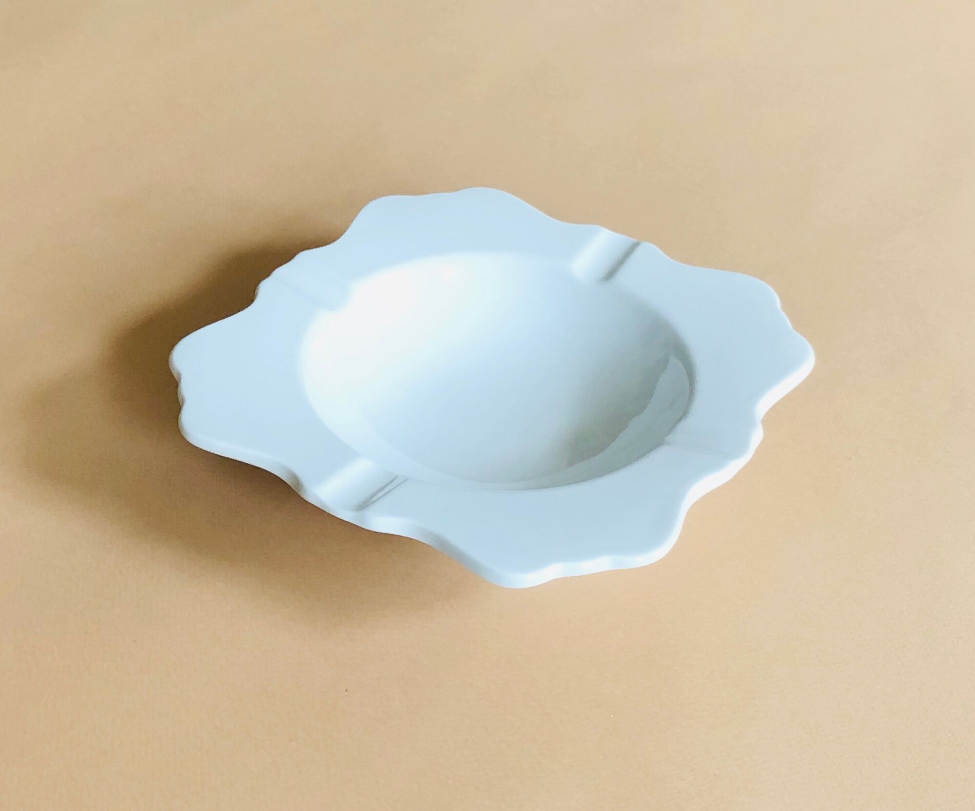 Large old limoges porcelain ashtray