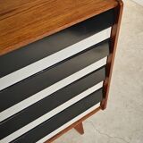 Black and white U 460 sideboard by Jiri Jiroutek for Interier Praha 1960