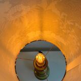 Lampe Fat Lava en forme de pagode Space Age avec glaçure verte dégradée