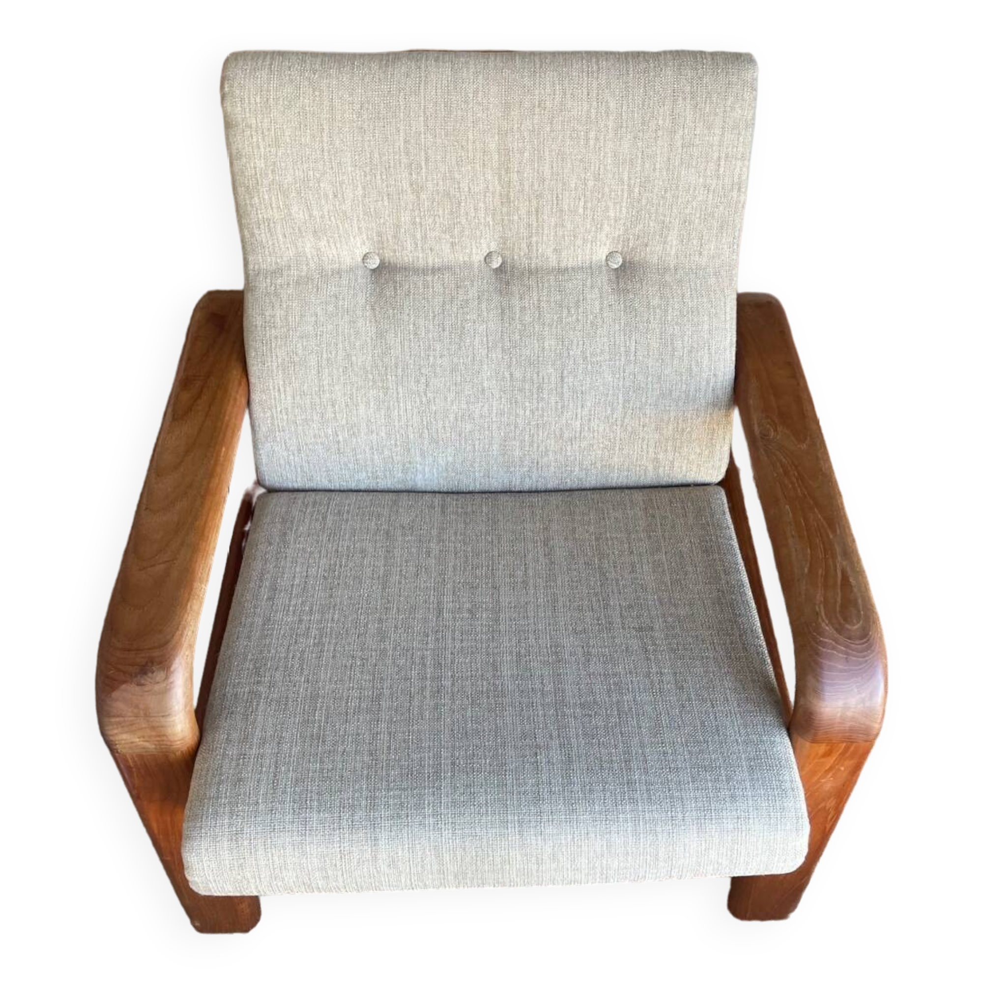 Fauteuil scandinave 60s teck