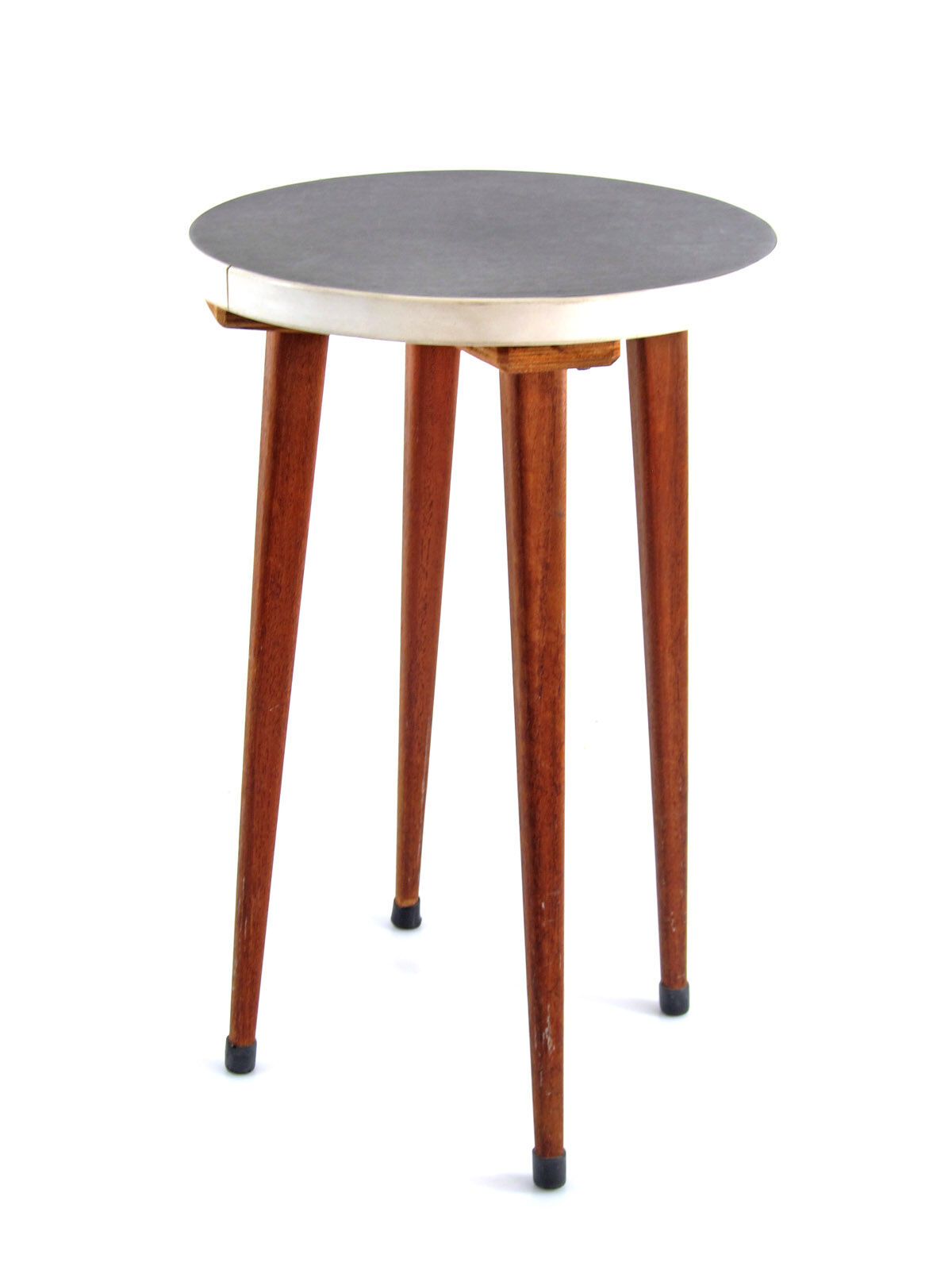 Fifties vintage formica and teak side table or plant stand