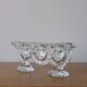Large glass candle holder by Staffan Gellerstedt | Pukeberg Glasbruk | Sweden