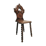 Carved oak chair
