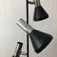 Lampadaire allemand en chrome 1970 3 lampes
