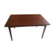 Table  scandinave en teck massif 1960 avec 2 rallonges coulissantes