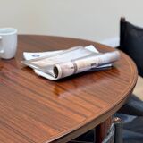 Extendable dining room table and chairs (by Kristian Solmer Vedel)