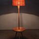Jan Kalous ULUV Rattan Floor Lamp, Czechoslovakia 1960s
