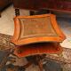 Pedestal table on two levels end of sofa base English style claws