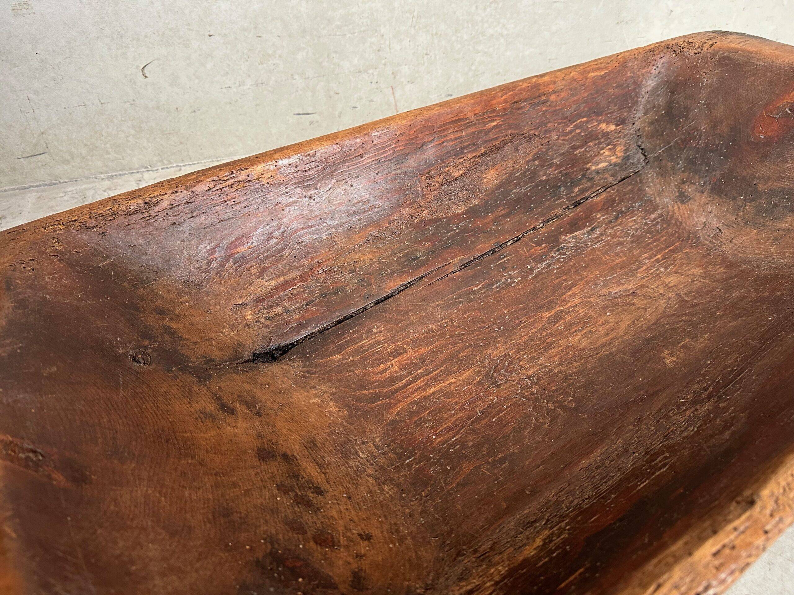 XXL 19th century antique wooden trough