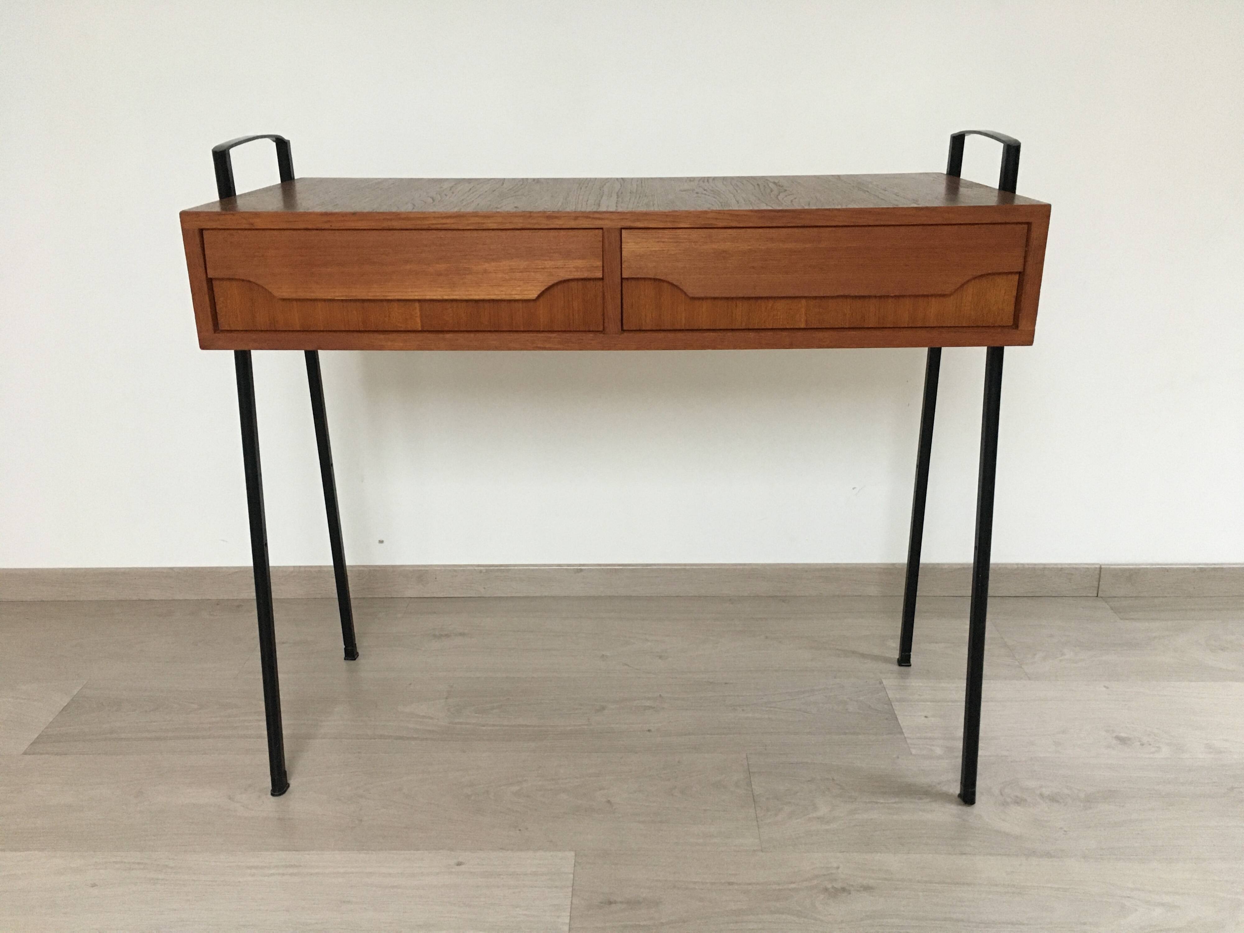 Desk - Scandinavian console mobelfabrik teak 60s