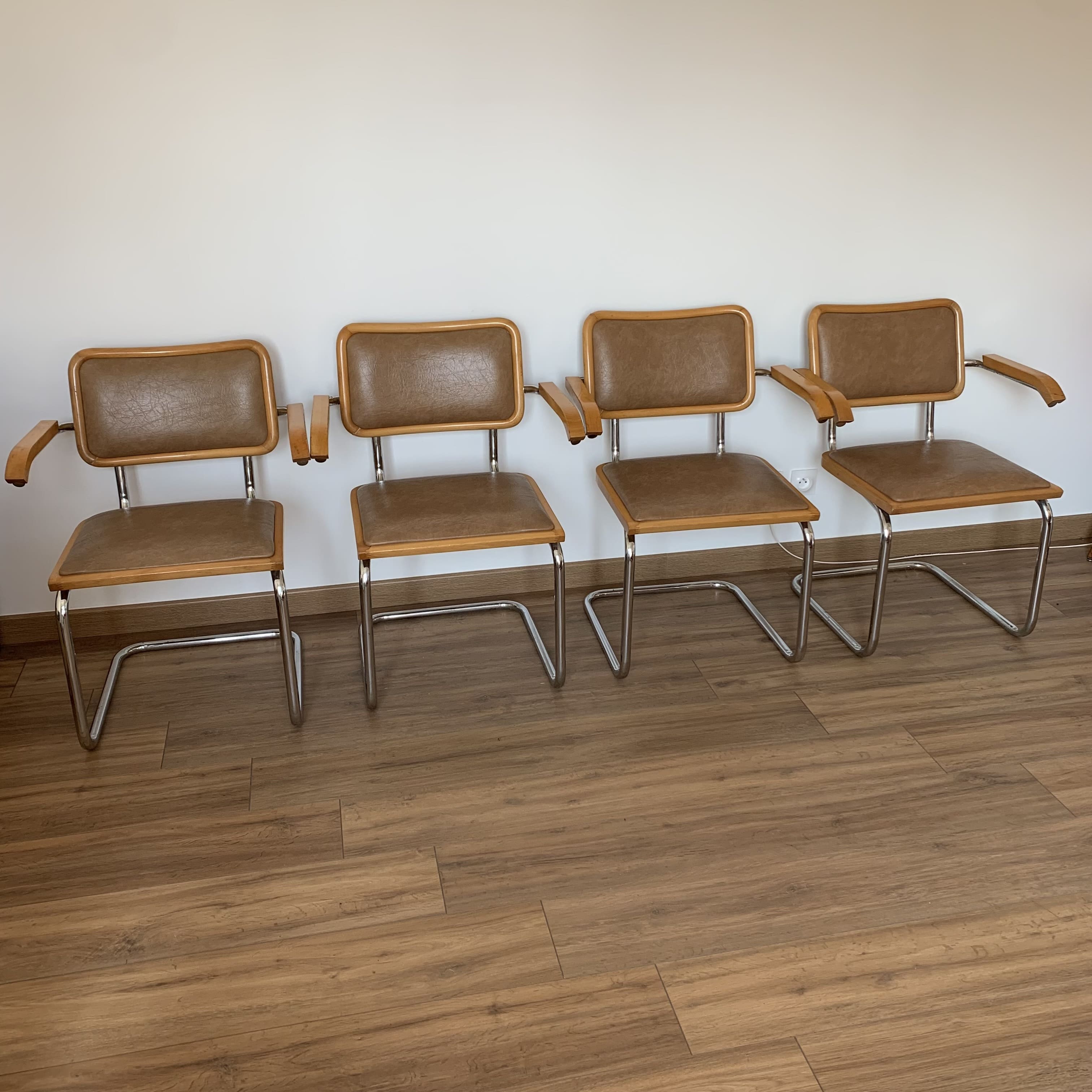 4 armchairs B64 by Marcel Breuer