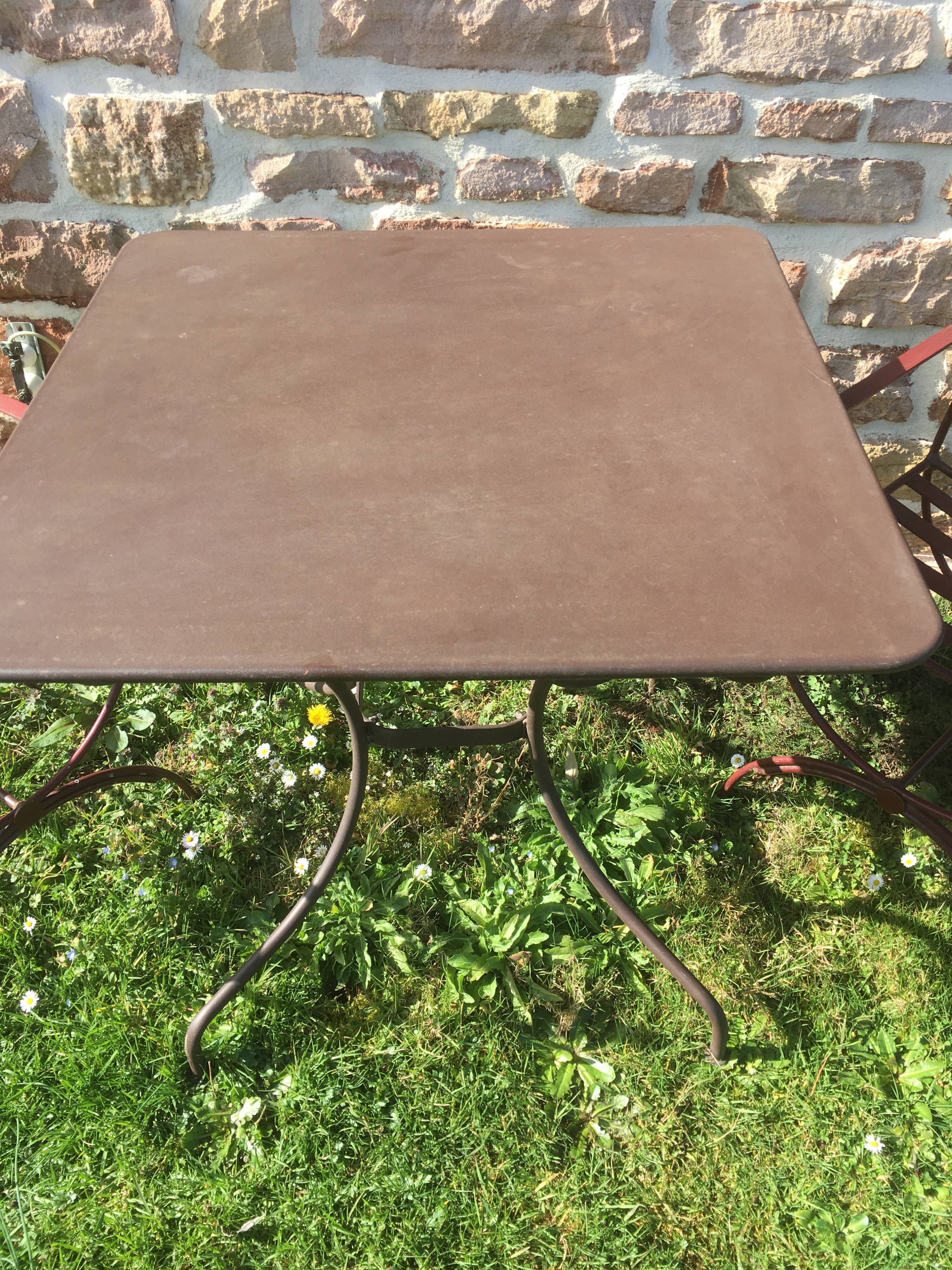 Wrought iron garden set